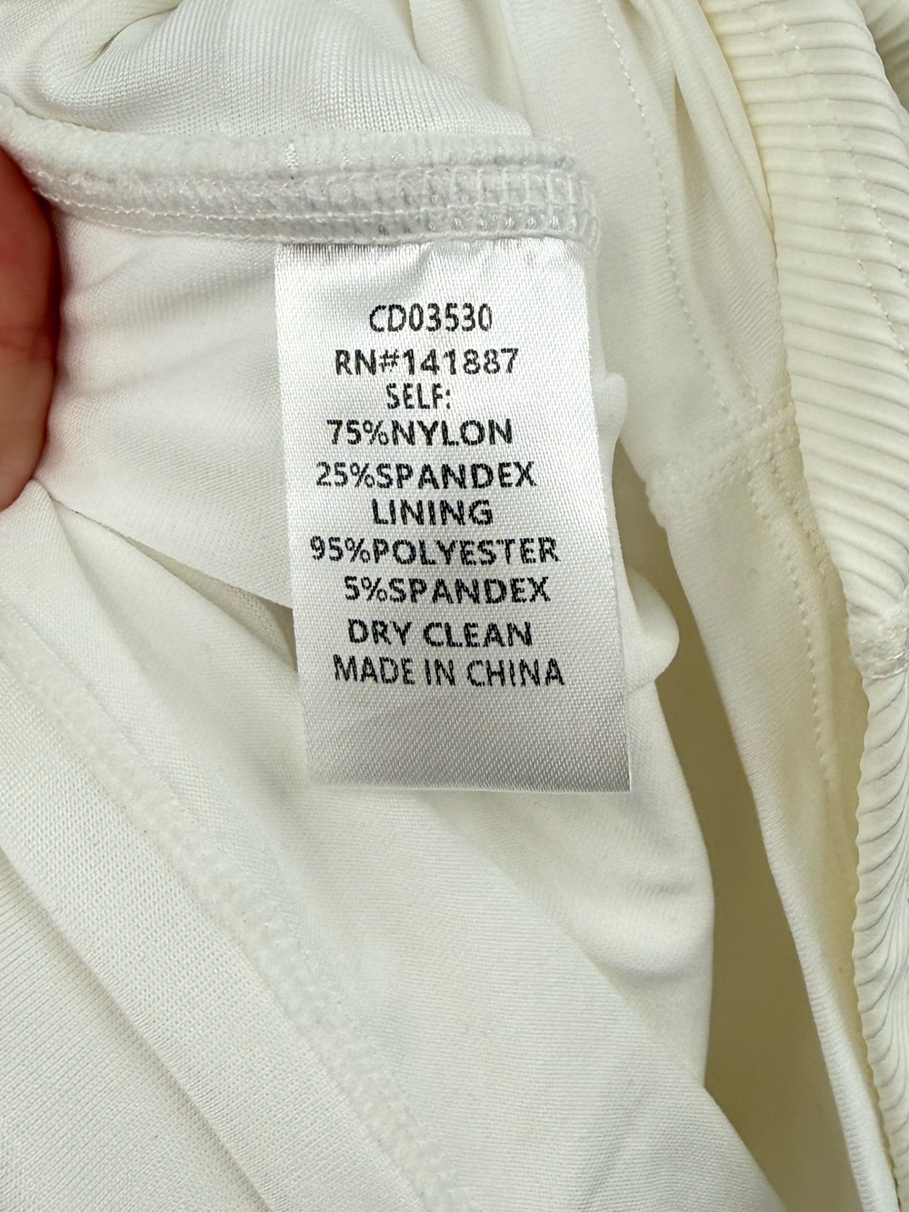 TCEC Women’s Ivory Mini Athletic Dress Size Large - Picture 4 of 4
